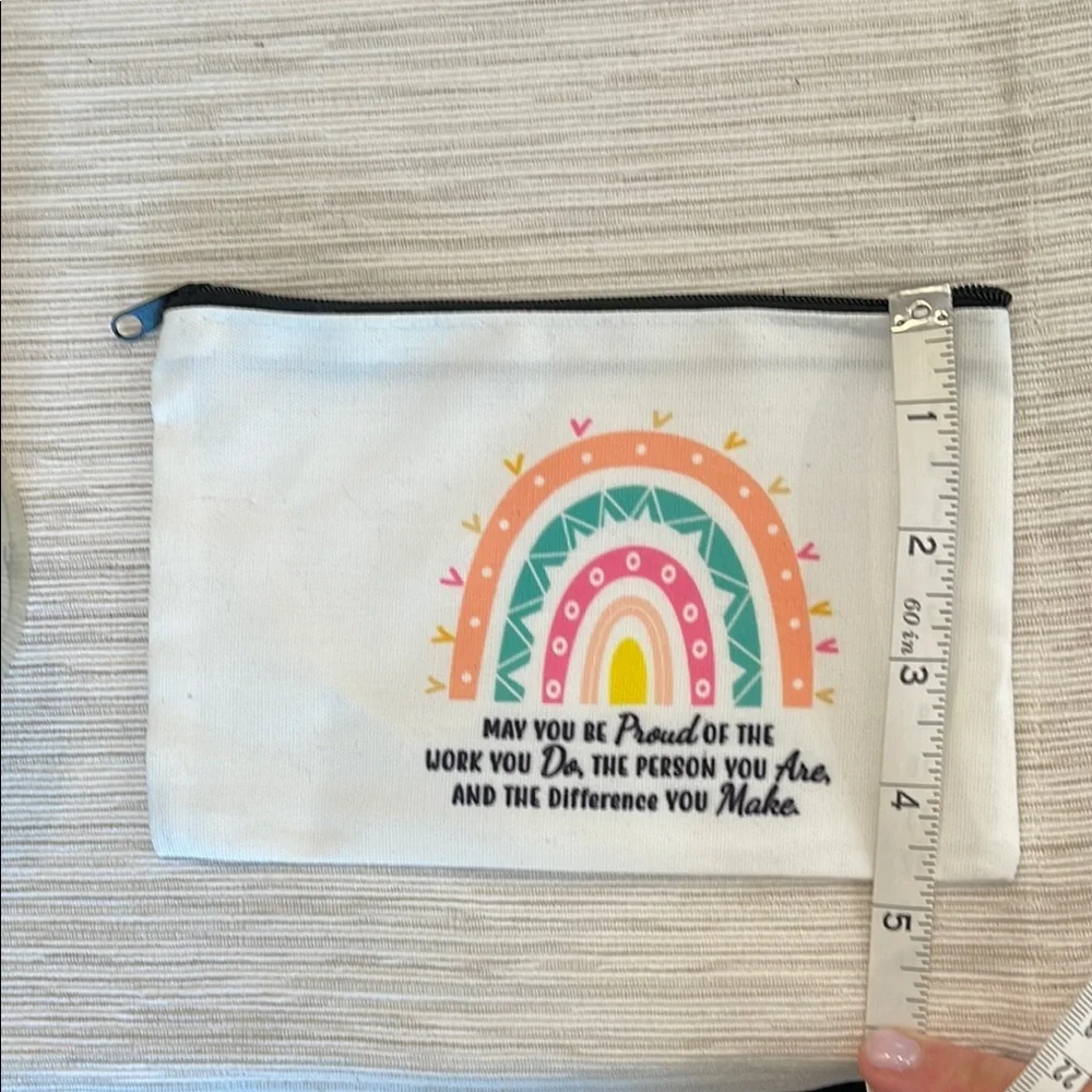Colorful Rainbow Canvas Pouch